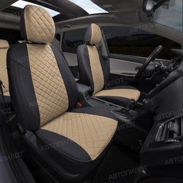 Чехлы Автопилот Экокожа Ромб на Jaecoo J7 (2023+)