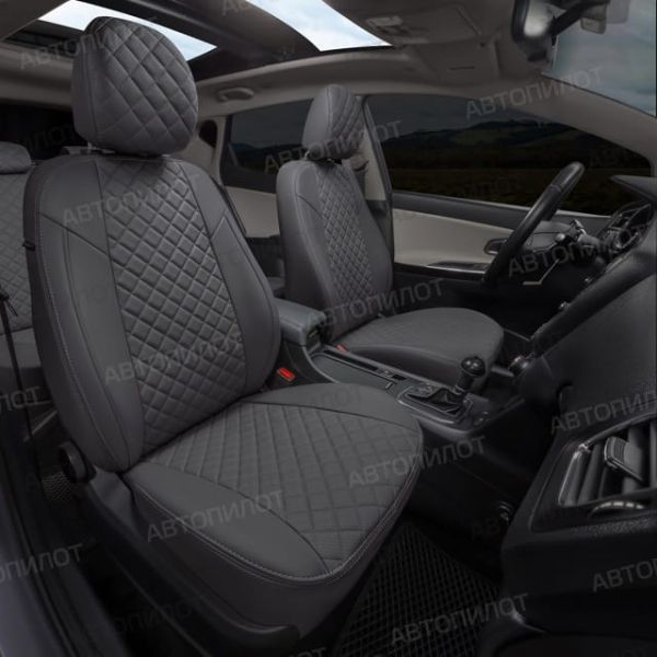 Чехлы Автопилот Экокожа Ромб на Jaecoo J7 (2023+)