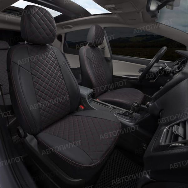 Чехлы Автопилот Экокожа Ромб на Jaecoo J7 (2023+)