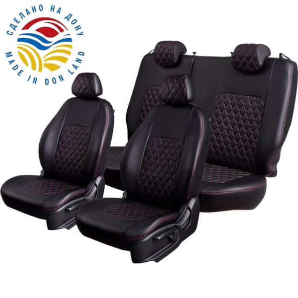 Чехлы Экокожа Турин Ромб на Hyundai ix35 2010-2015 г.в. Чехлы Экокожа Турин Ромб на Hyundai ix35 2010-2015 г.в.