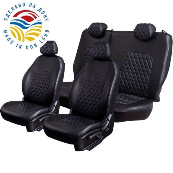 Чехлы Экокожа Турин Ромб на Hyundai ix35 2010-2015 г.в. Чехлы Экокожа Турин Ромб на Hyundai ix35 2010-2015 г.в.